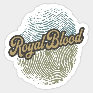 Royal Blood Fingerprint Sticker